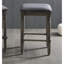 Tabouret en bois rembourré, ensemble de 2