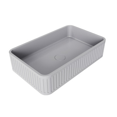 Norwyn 20.5'' Above-Counter Rectangular Concrete Bathroom Sink (Sink Only)