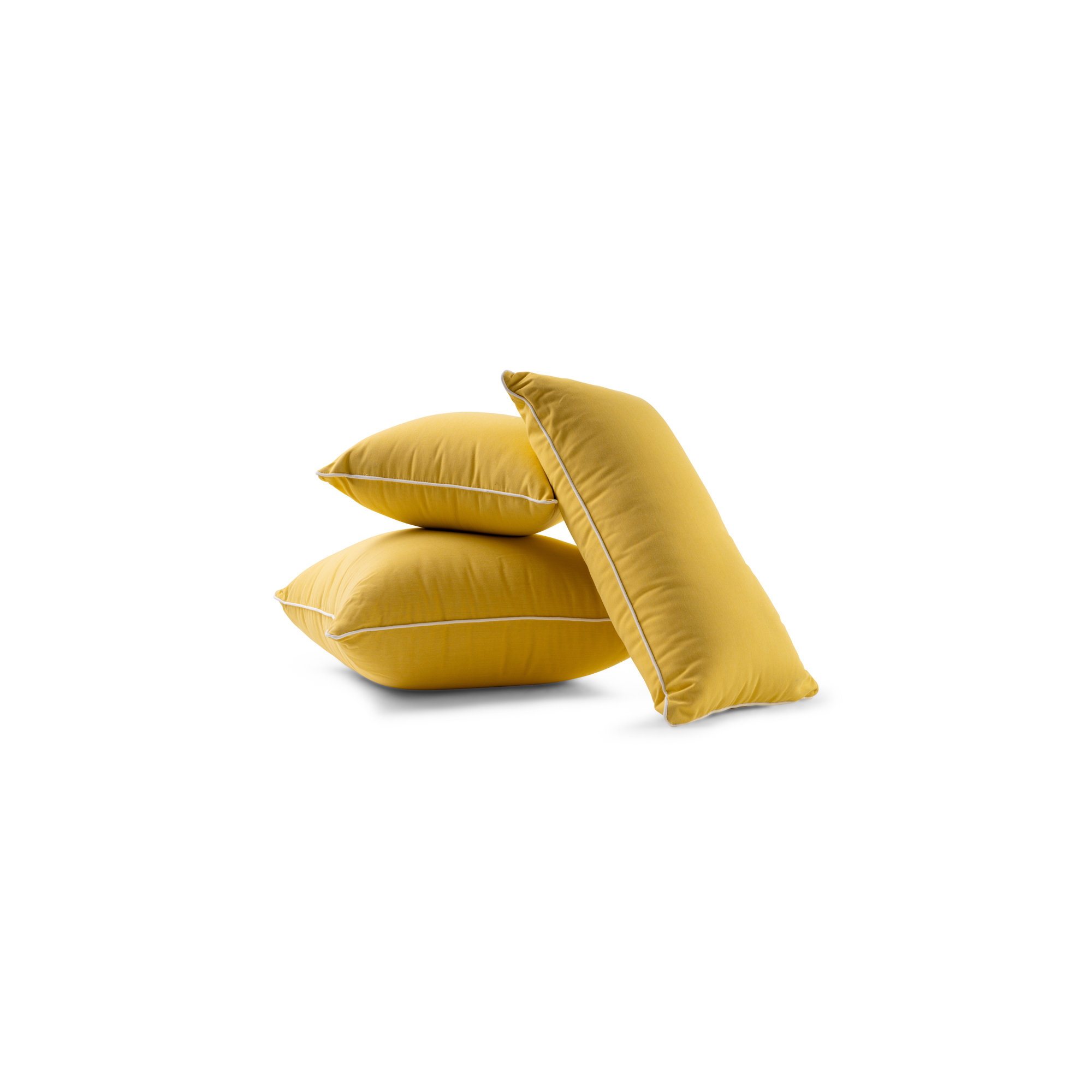 Rivie Pleasuretex™ Indoor/Outdoor Throw Pillow, 18"H x 18"W, Yellow