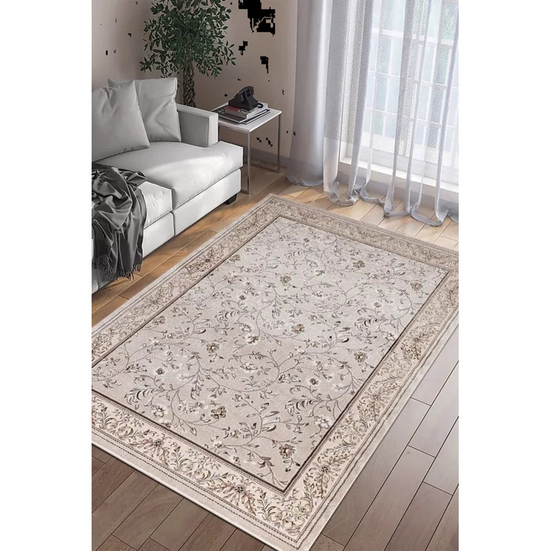 Floral Flatweave Area Rug, Rectangle 120cm x 170cm