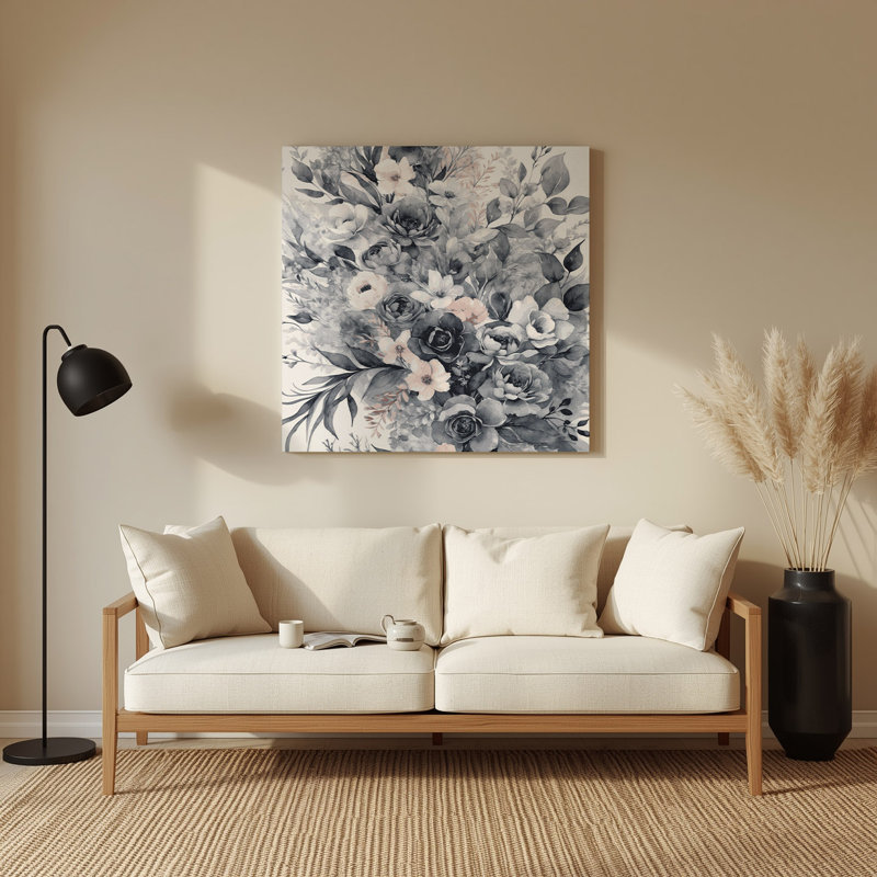 Aquarelle, art mural en métal beige 92, 8" H x 8" W x 0.05" D
