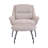 Caicedo Fabric Upholstered Accent Chair with Ottoman-1287311466