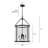 Qudarius 4-Light Dimmable Iron Drum Chandelier -1120125888