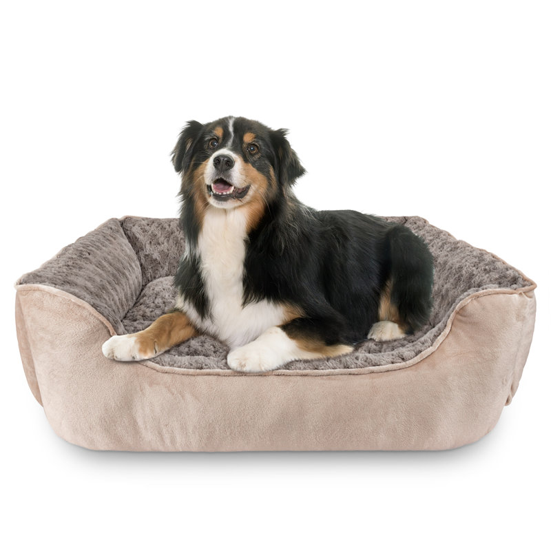 JOEJOY Rectangle Dog Bed for Large Medium Small Dogs Machine Washable Sleeping Dog Sofa Bed Non-slip Bottom Breathable Soft Puppy Bed Durable Orthopedic Calming Pet Cuddler