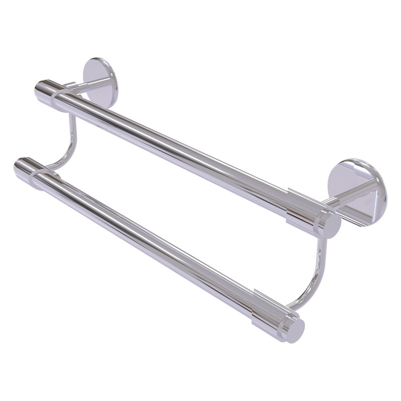 Double barre à serviettes murale Marnell, 18 po, Chrome poli