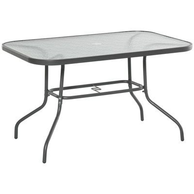 Carnstroan Garden Dining Table with Parasol Hole