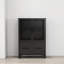 Armoire de rangement avec 4 portes en fer, cadre en métal noir robuste et pieds en métal-736765717