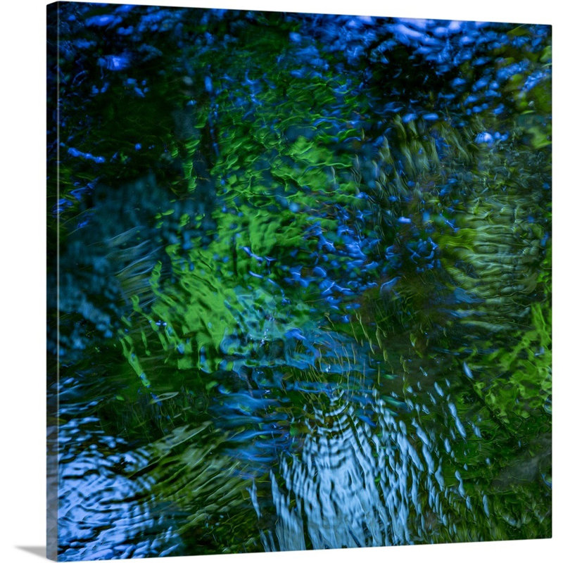 « monets pool i », reproduction d’impression sur toile, H 30 po x l 30 po x P 1,5 po
