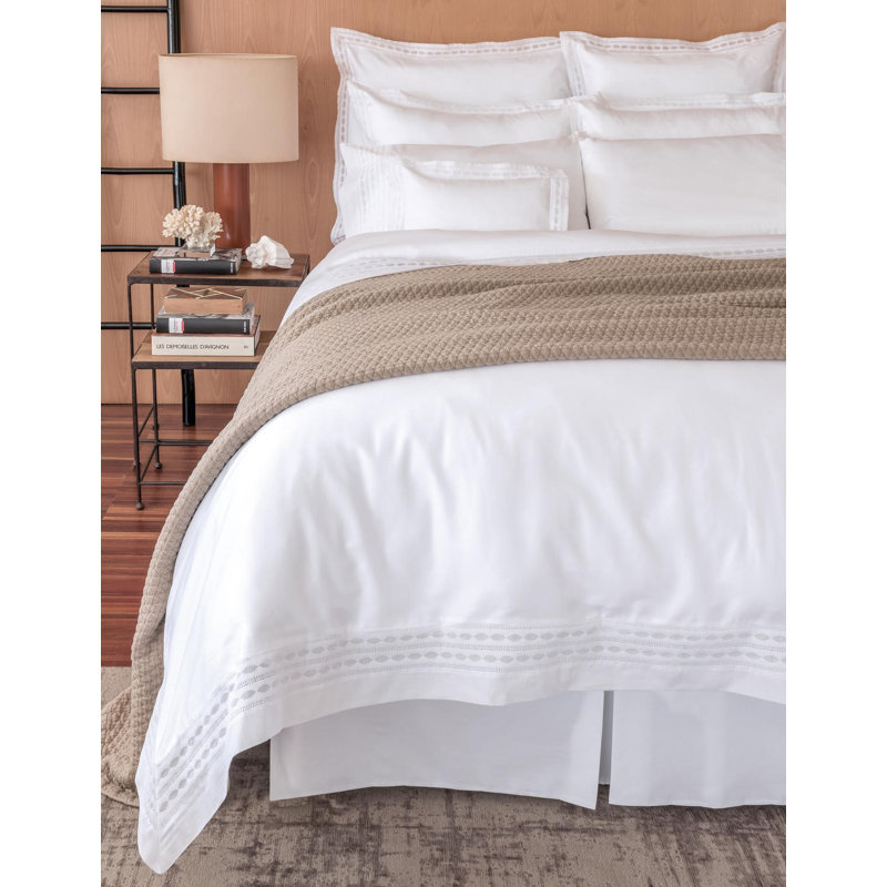 Simply Sateen_Tailored & Lined Bed Skirt, King, Ivory