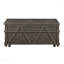 Table basse à plateau relevable rustique 1Pc avec rangement en bois durable brun