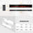 Aadhithya 100'' W Electric Fireplace Insert
