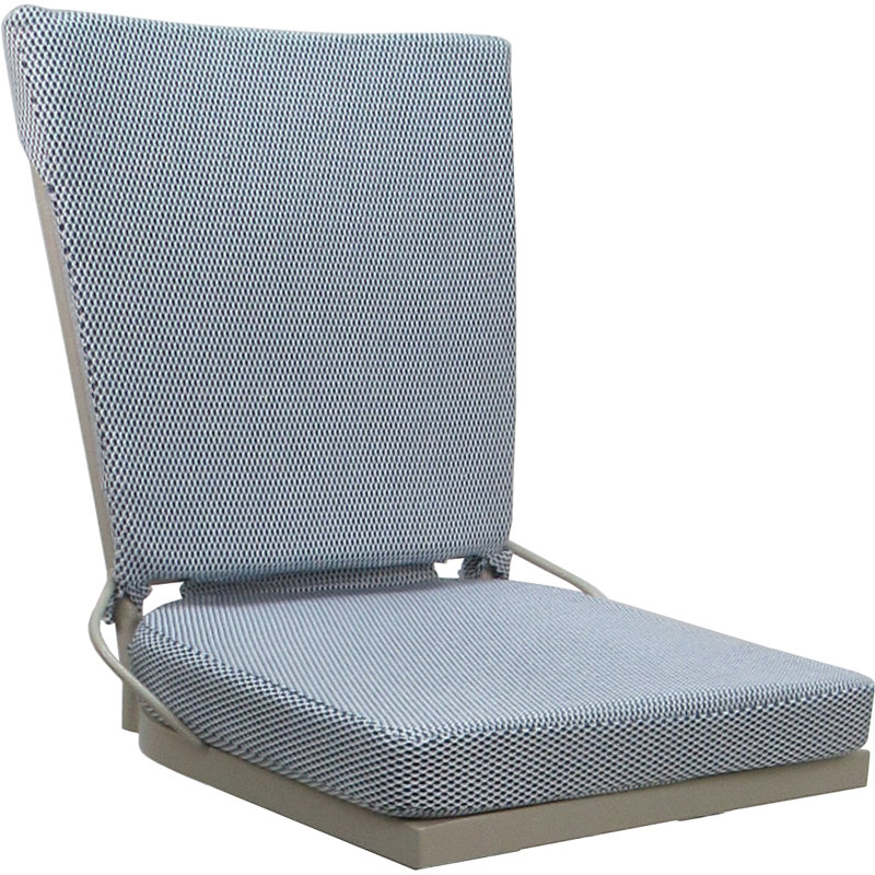 Tabouret très haut d'extérieur / intérieur 34 po sans accoudoirs, Bleu, Beige