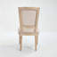 Chaise rembourrée avec pieds en bois