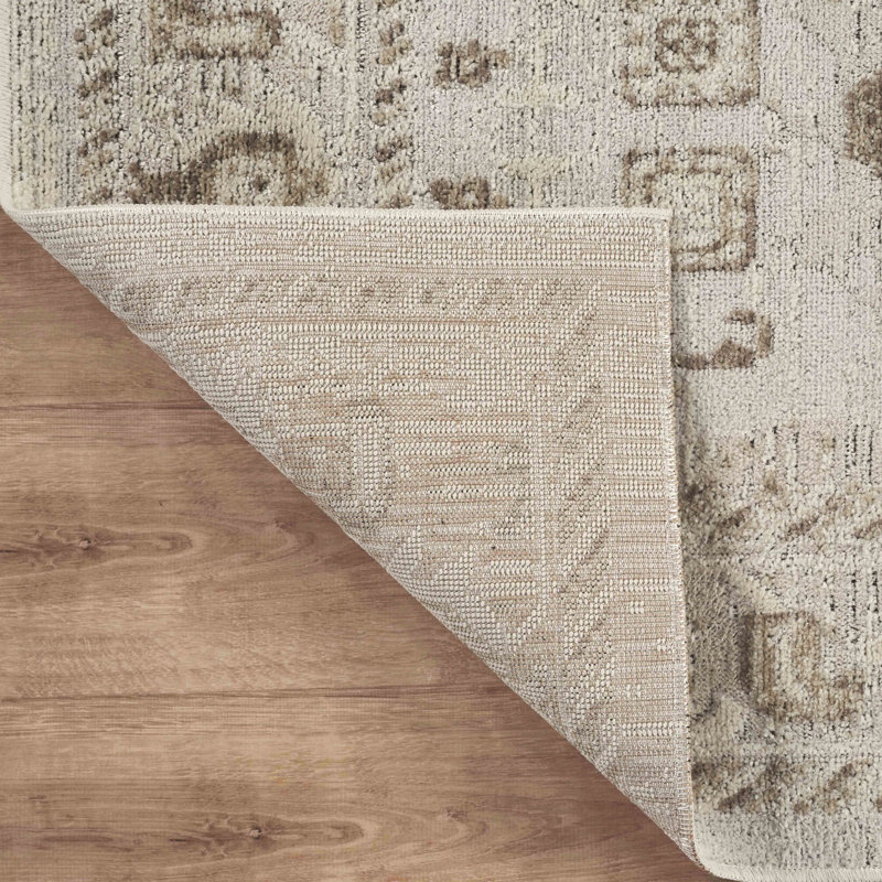 Abani Rugs Traditional Medallion Pattern Slate Grey Area Rug, Rectangle 4' x 6'