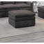 Fauteuil repose-pieds modulaire contemporain avec coussins moelleux et tissu suède pour des agencements de salon flexibles-1551860272
