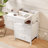 Modern Nightstand with Hidden Drawer and Charging Station-1364009610