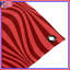 Tapisserie murale «Red Wavy Lines» - Décoration murale vagues-1000188750