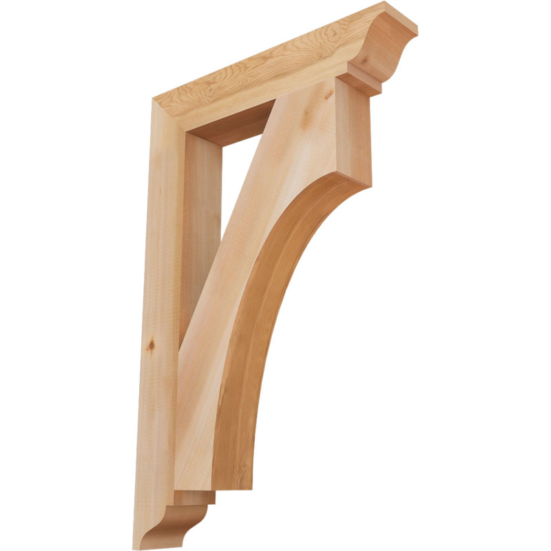 Support traditionnel l 3 3 1/2 po x P 22 po x H 34 po Westlake, Cèdre rouge de l'Ouest, Lisse, H 34 po x l 3,5 po x P 22 po