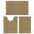 3 Piece Soft Absorbent Microfiber Bath Rug Set With Non-Slip Backing-139600287