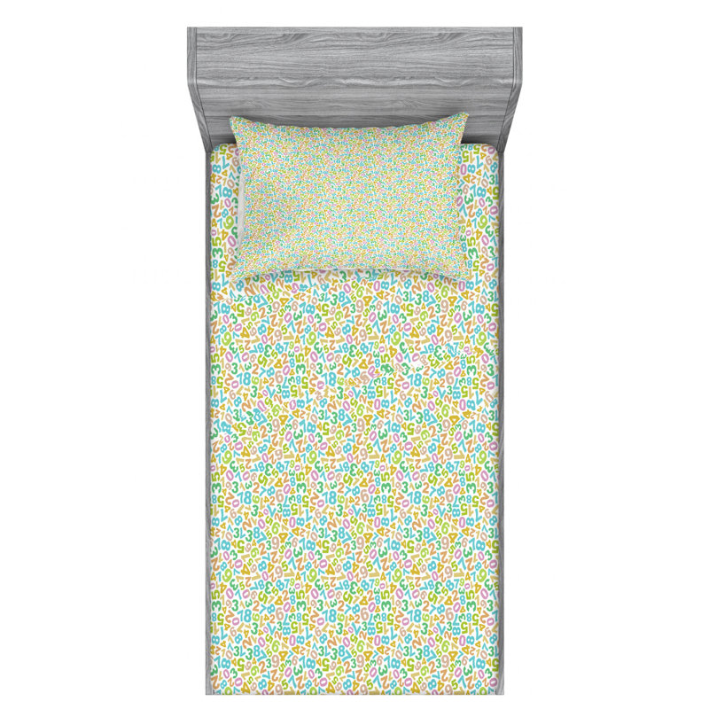 Microfiber Sheet Set, Twin Sheet Set with Fitted Sheet