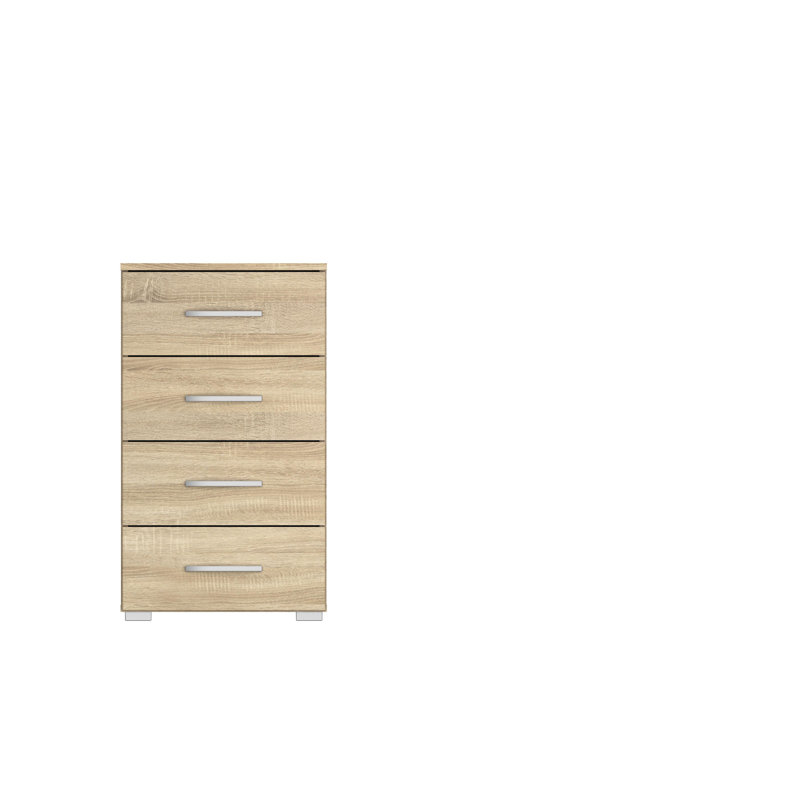 Aditio 4 Drawer Combi Chest, Sonoma oak