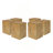 Wood-Look Square-Column MGO End Table/ H18"/Wood-Like Distressed Finish/ Mix With Different Heights/ Indoor Outdoor Use-1213755020