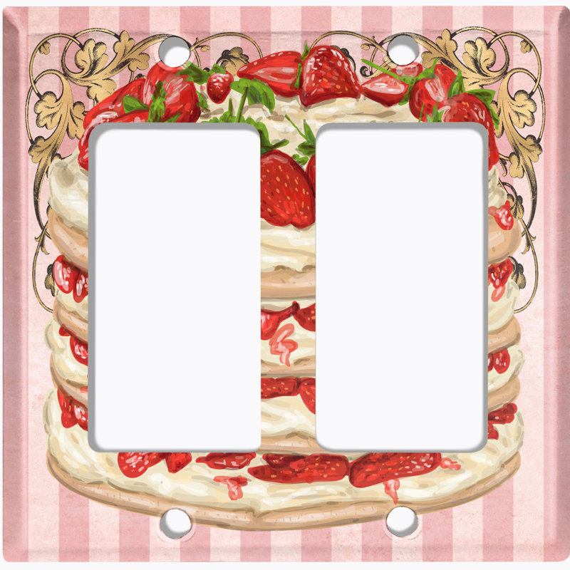 Plaque murale berçante Strawberry Layered Cake