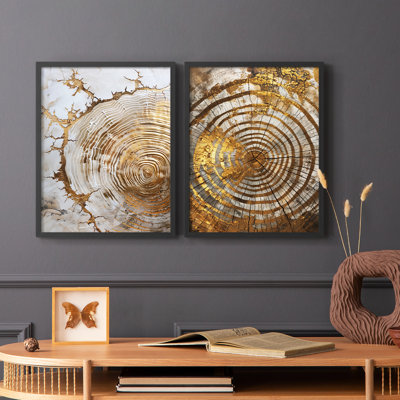 Série ABSTRACT Cxxix - reproduction encadrée de qualité supérieure - prête à être accrochée - aucun clou requis - aucun clou requis