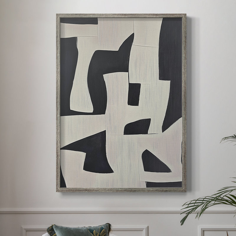 Série ABSTRACT DCI, reproduction encadrée - bois massif, H 11 po x l 9 po