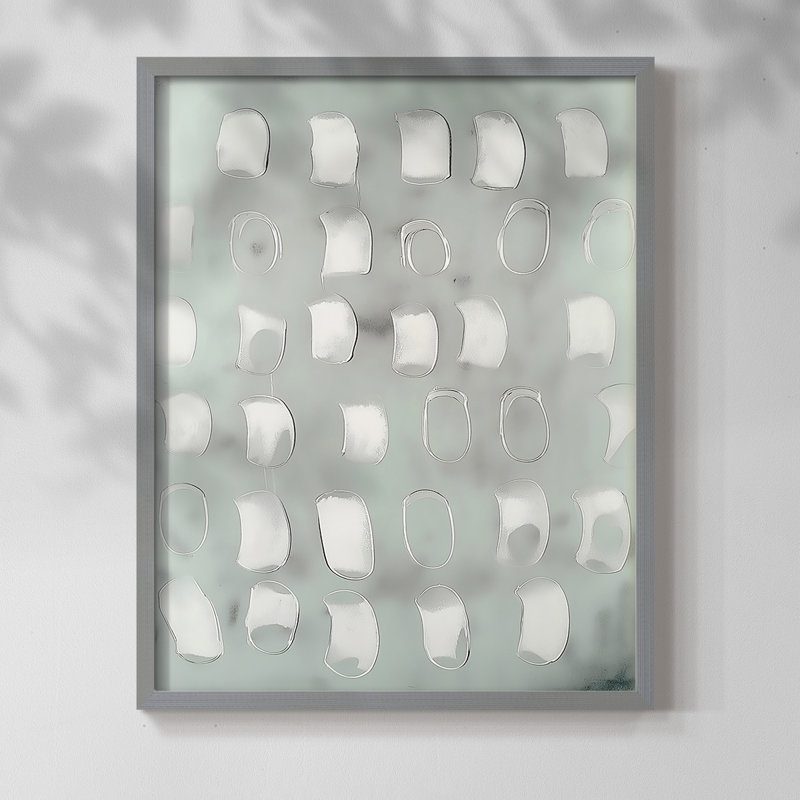 "ABSTRACT Series DCCLxxvii" par J Paul, H 11 po x l 9 po, Gris