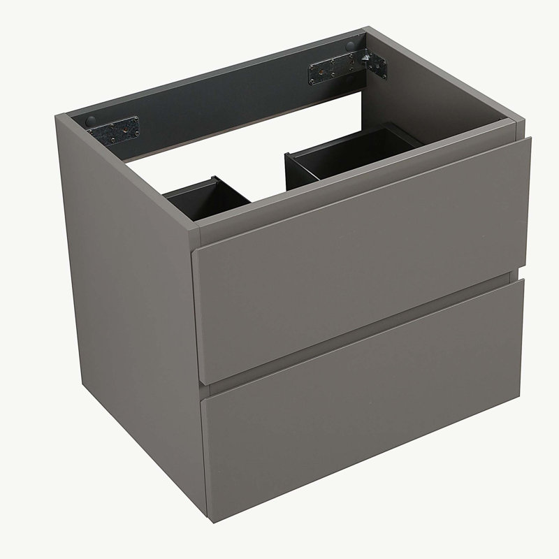 Wall mount cabinet Without basin,with two drawers, Pre-assembled