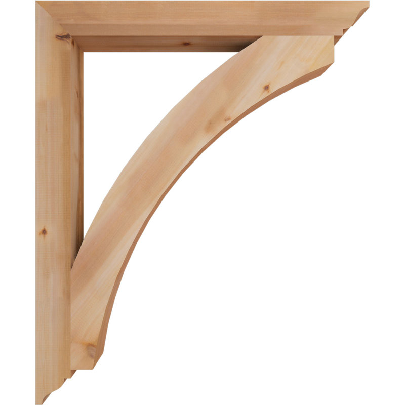 Support traditionnel Thorton, H 46 po x l 3,5 po x P 38 po, Cèdre rouge de l'Ouest (lisse)