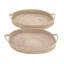 Ensemble de 2 plateaux d'appoint Brookhaven Seagrass