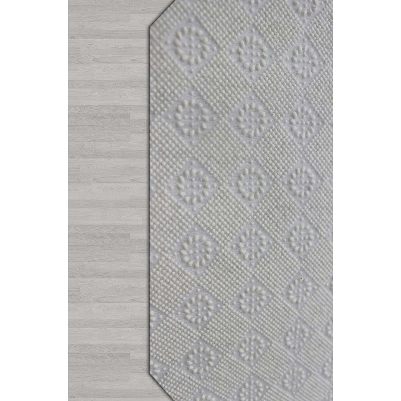 Tapis taupe / noir Abrego, Nouveauté 4 pi 7 po x 7 pi 3 po