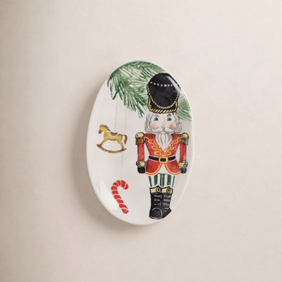 Nutcrackers Oval Terra Bianca Platter