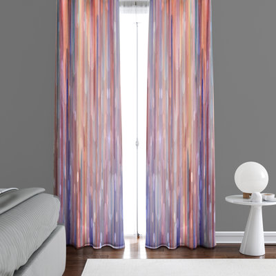 Semi Sheer Curtain Panel Pair