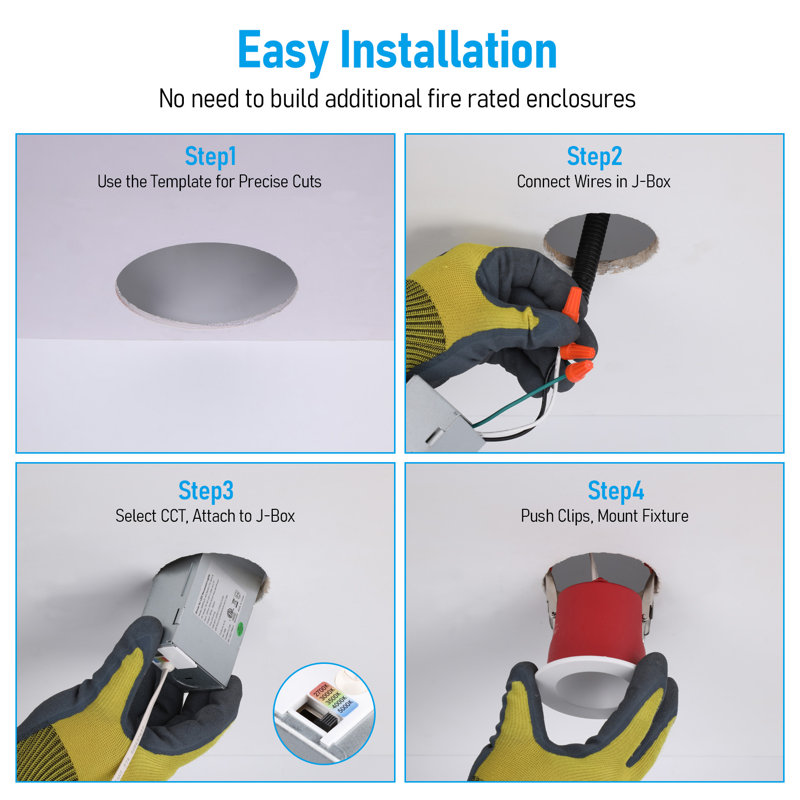 Éclairage encastré à DEL 3 pouces 8W, 8 W