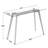 Diano 43.3" Narrow Console Table with Solid Wood Legs and Tempered Glass Top Desk-441693468
