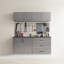 Astro Series 32 po X P 16 po H 16 po D Armoire de rangement murale en métal