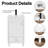  18" Small Single Bathroom Vanity With Ceramic Sink Top, Faucet, Decorative Wavy Edge-108606843