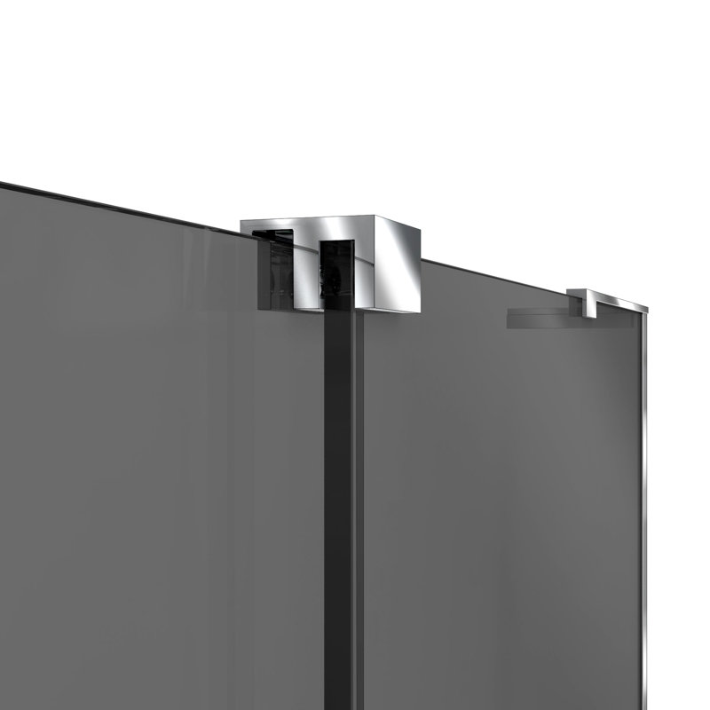 DreamLine Mirage-X 56 - l 60 po x H 72 po porte de douche coulissante sans cadre en chrome, Chrome chrome