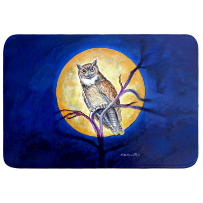 Owl in Moon Bath Mat