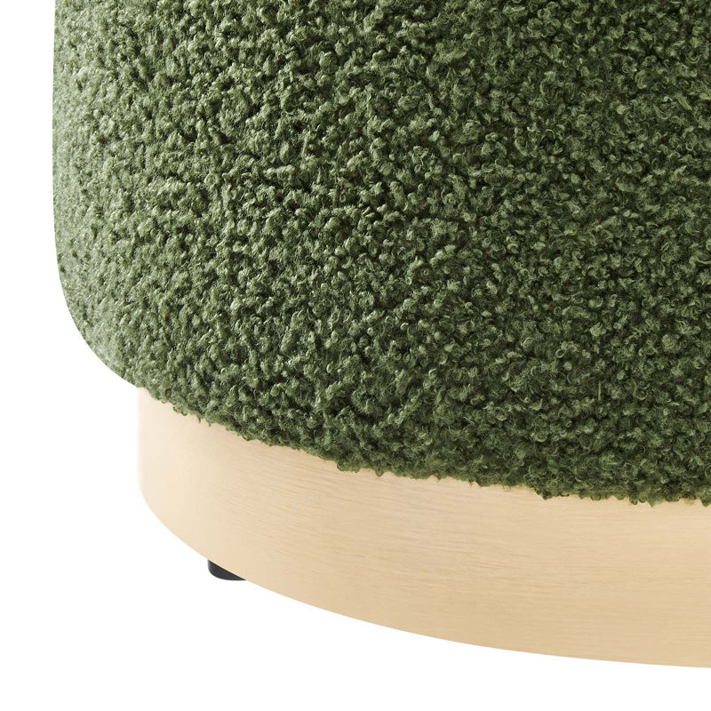 Modway Tilden Upholstered Ottoman, Moss Green Fabric