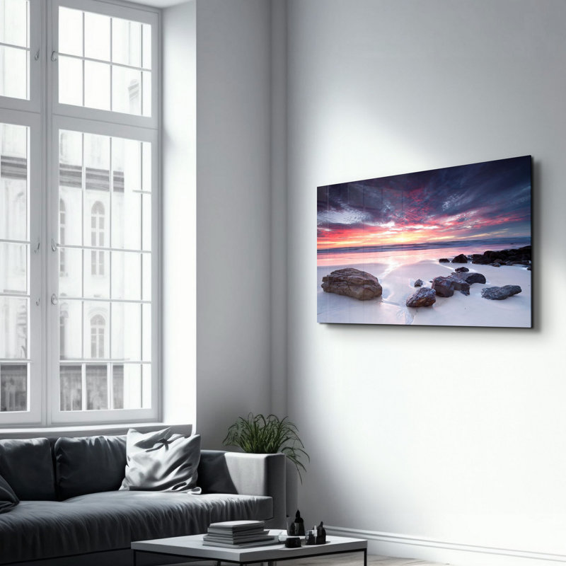 Lekeya Elegant Tempered Glass Wall Art Painting, 13.8 x 21.7 inches | 100% Tempered Glass, Thickness: 0.16 inches | UV Printed for Vibrant Colors | Perfect for Home Decor, Living Room, & Office Spaces