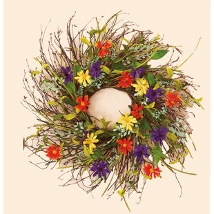 28" Artificial Wild Twig Wreath