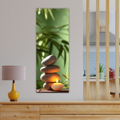 Stunning Decorative Canvas Painting, 11.8 x 31.5 inches | 100% Canvas Artwork, Framed with 100% Wooden Frame (Thickness: 1.6 inches) | Perfect for Home Decor, Living Room & Office, Elegant & Eye-Catching Design