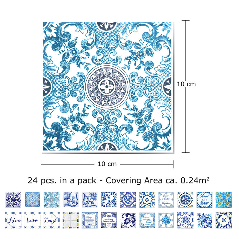 3.94'' W x 3.94'' L Vinyl Peel and Stick Field Tile