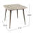 Square Outdoor Table With Straight Legs - Gray Wood For An Elegant Setting Dining Spaces & Stylish