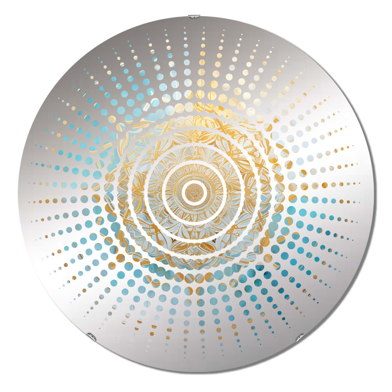 Miroir mural Divine Mandala, 31,4 po x 31,4 po