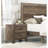 Bedroom Nightstand, 2 Drawers With Intriguing Metal Pulls Nightstand In Hue, Enhancements-213143308